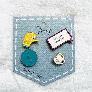 Berry Pin It Up Enamel Pin Set of 4